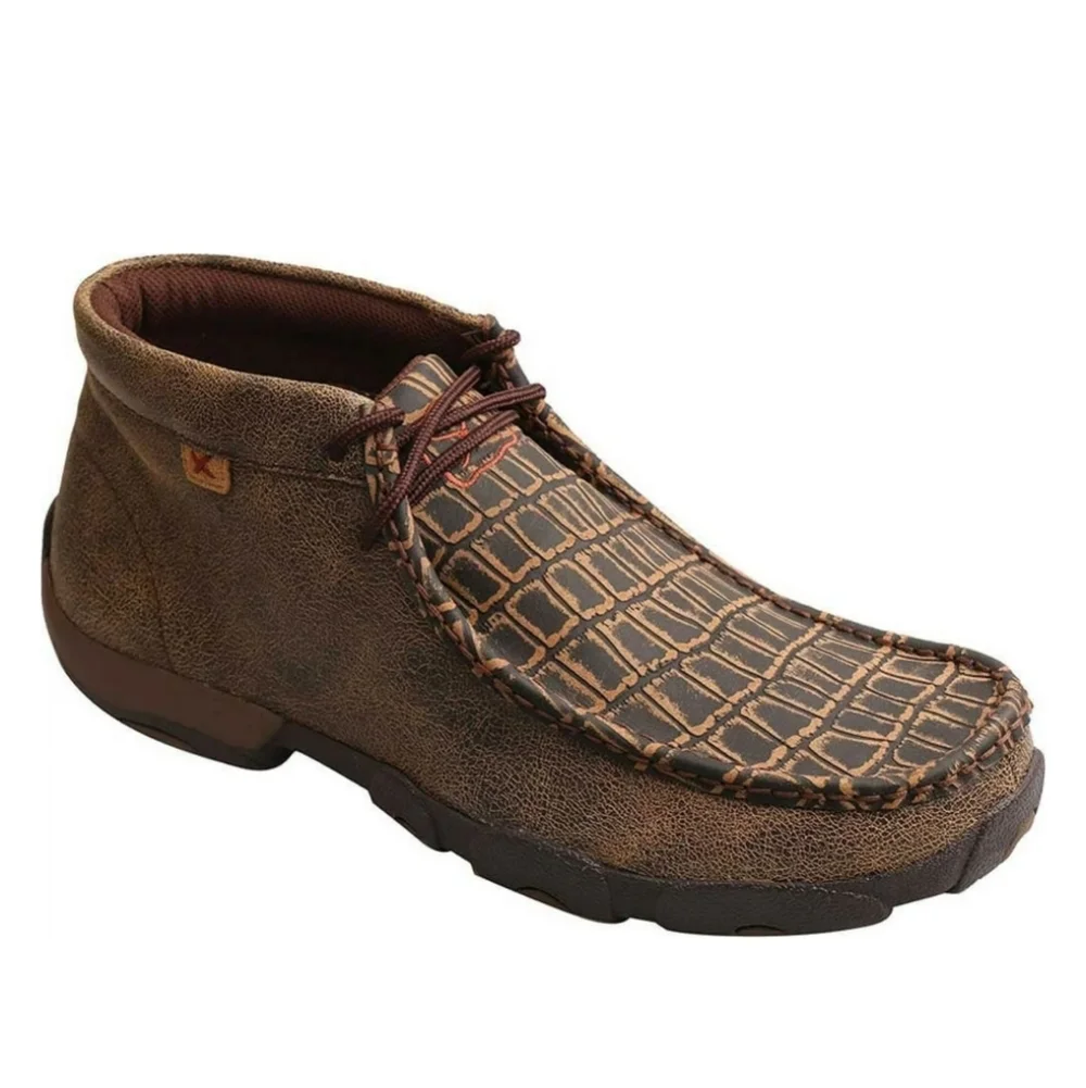 Twisted X Brown Chukka Boots with Moccasin Toe
